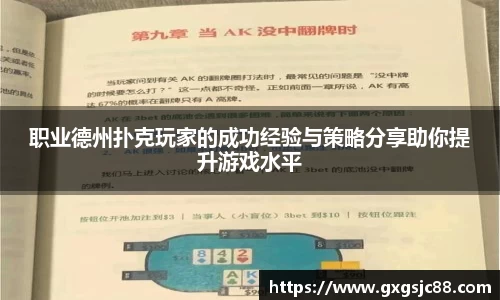 职业德州扑克玩家的成功经验与策略分享助你提升游戏水平